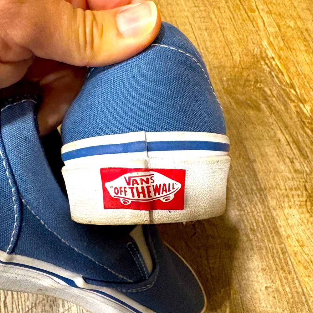 Vans blue off the wall
